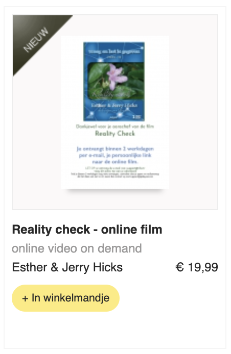 Reality Check Abraham Esther Hicks