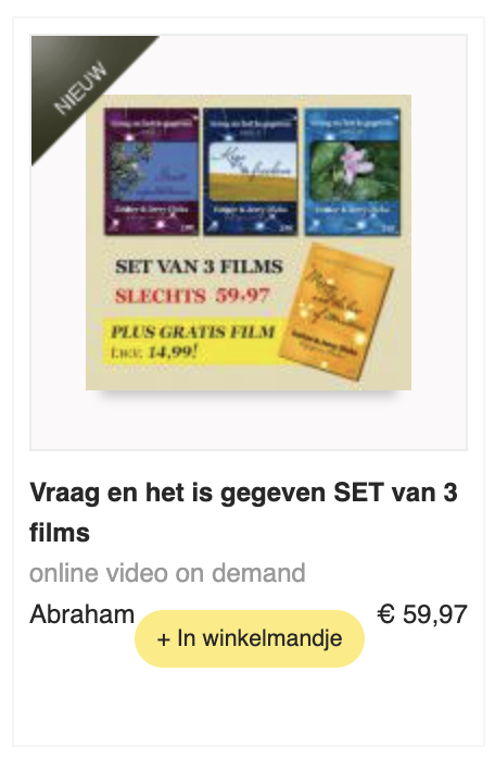 Vraag en het is gegeven Abraham Esther Hicks
